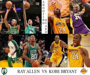 yapboz NBA Finalleri 2009-10, Guard Atıcılık, Ray Allen (Celtics)) Kobe Bryant (Lakers vs